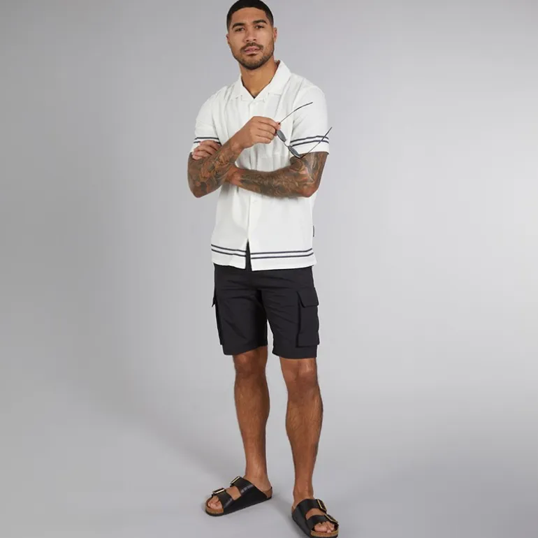 French Connection Cargo Shorts Tech Herren Schwarz