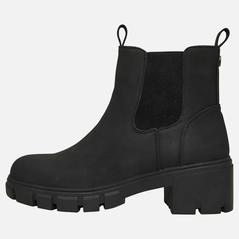 French Connection Damen Klobige Chelsea Stiefel Schwarz