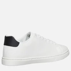 French Connection Herren Contrast Heel Tennis Sneaker Weiß