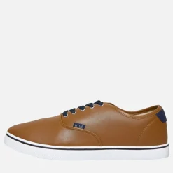 French Connection Herren Deck PU Leinenschuhe Braun