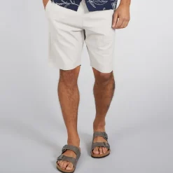 French Connection Herren Drawstring Shorts Ecru