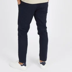 French Connection Herren Drawstring Linen Freizeithosen Blau