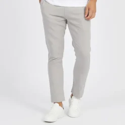 French Connection Herren Drawstring Linen Freizeithosen Grau