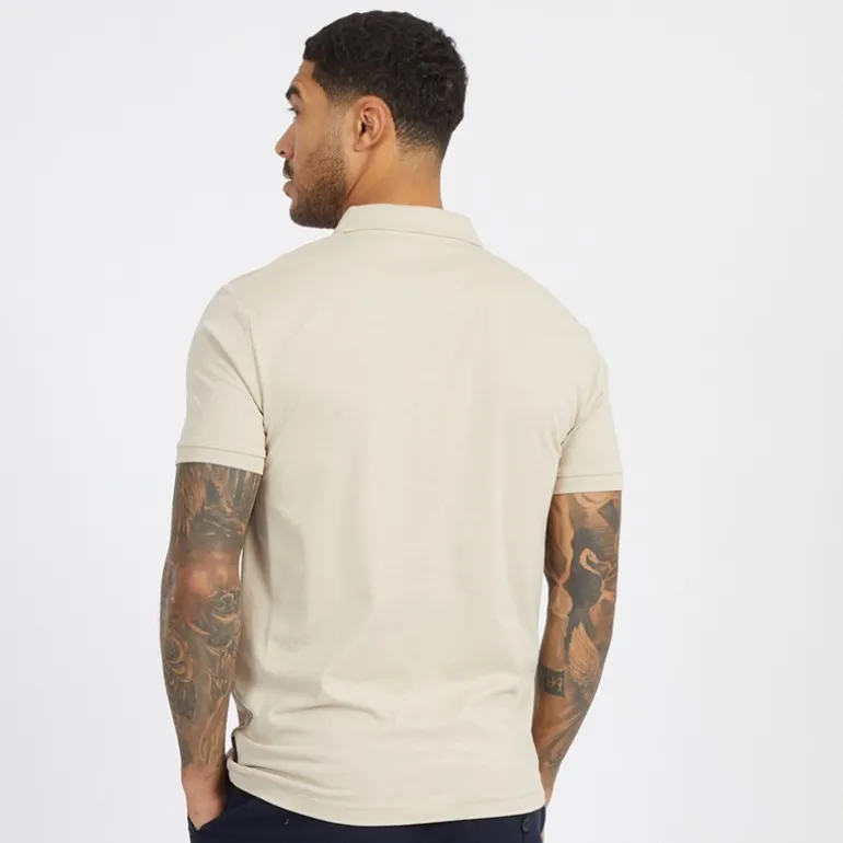 French Connection Herren Pokal Polo Shirt Stone