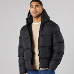 French Connection Herren Row Mittlere Jacke Schwarz