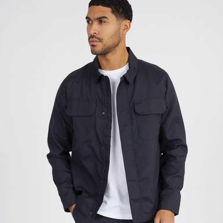 French Connection Herren Tech Overshirt Marine
