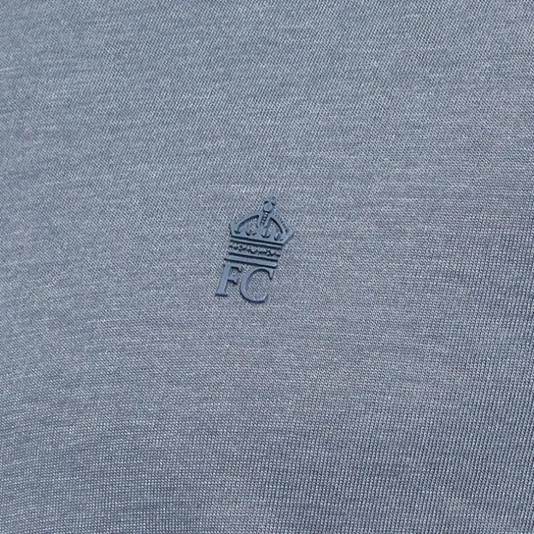 French Connection Herren T-Shirts Burgunderrotmeliert