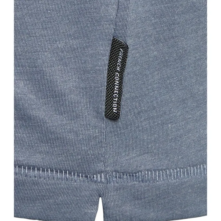 French Connection Herren T-Shirts Burgunderrotmeliert