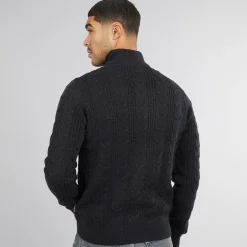 French Connection Herren Wollpullover mit 1/2 Reißverschluss Marine