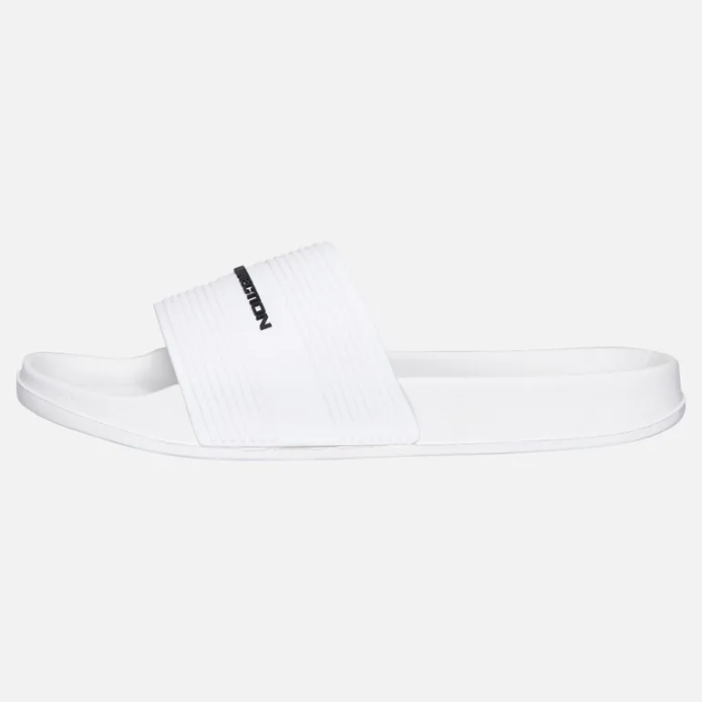 French Connection Junge Riemen Sandalen Weiß/Black Logo