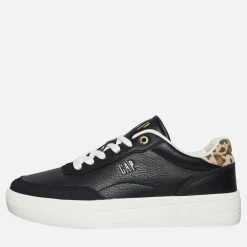 GAP Damen Waco Turnschuhe Black Leopard
