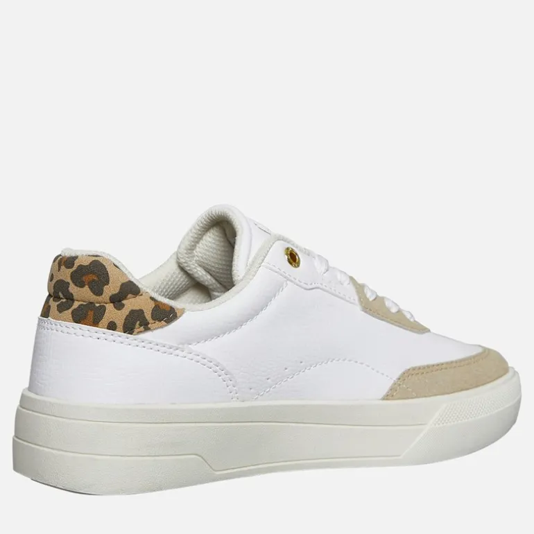 GAP Damen Waco Turnschuhe White Leopard