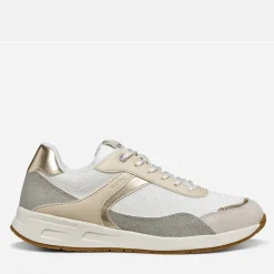 GEOX Damen Bulmya Sneaker Papyrus/Weiß