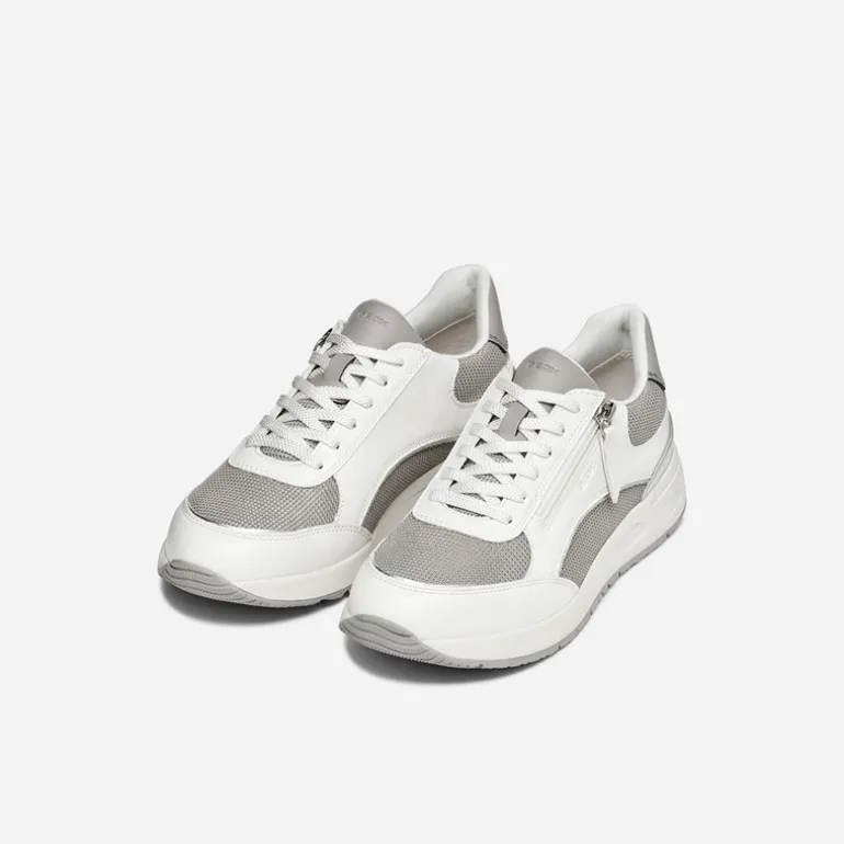 GEOX Damen Bulmya Sneaker Weiß/Rock