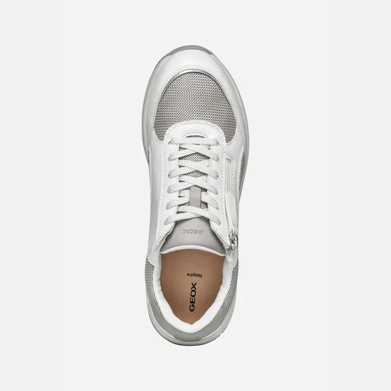 GEOX Damen Bulmya Sneaker Weiß/Rock