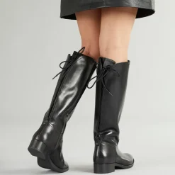 GEOX Damen Felicity Kniehoch Stretch Stiefel Schwarz
