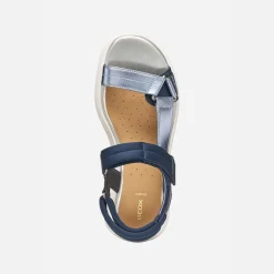 GEOX Damen Flextride S Sandalen Navy/Avio