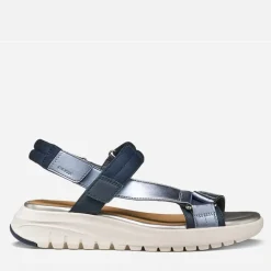 GEOX Damen Flextride S Sandalen Navy/Avio
