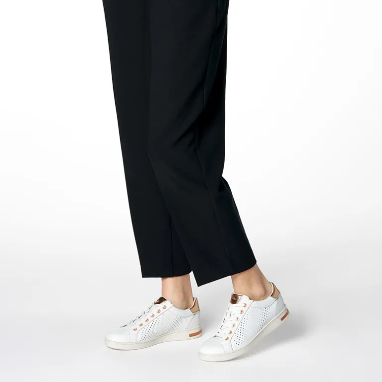 GEOX Damen Jaysen Turnschuhe Weiß/Peach