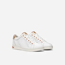 GEOX Damen Jaysen Turnschuhe Weiß/Peach