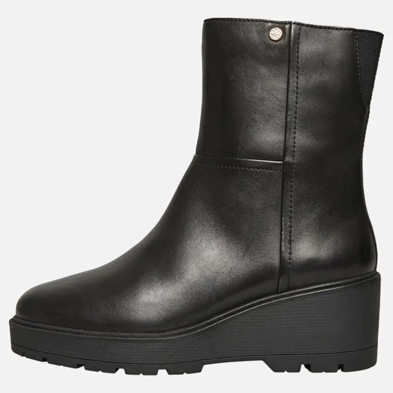 GEOX Damen Miereille Keilabsatz Stiefeletten Schwarz