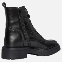 GEOX Damen Schnürstiefel Schwarz
