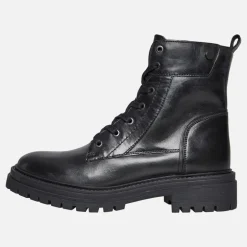 GEOX Damen Schnürstiefel Schwarz
