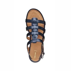 GEOX Damen Vega Fischer Sandalen Dunkelblau Jeans Dk Jeans