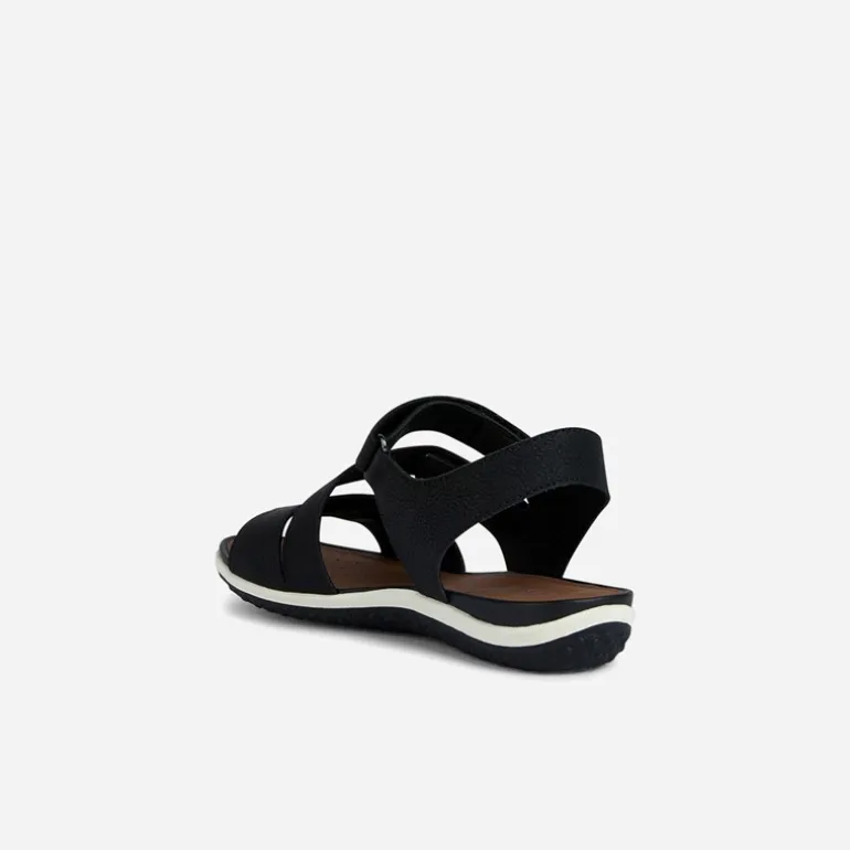 GEOX Damen Vega Sandalen Schwarz