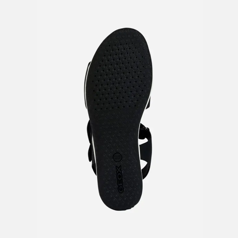 GEOX Damen Vega Sandalen Schwarz