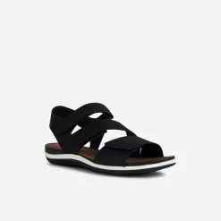 GEOX Damen Vega Sandalen Schwarz