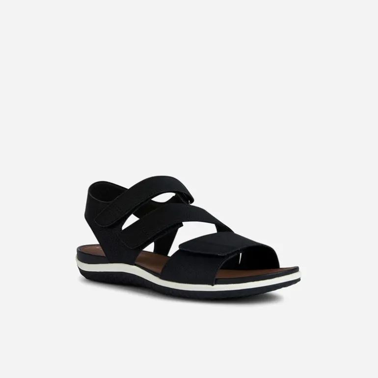 GEOX Damen Vega Sandalen Schwarz