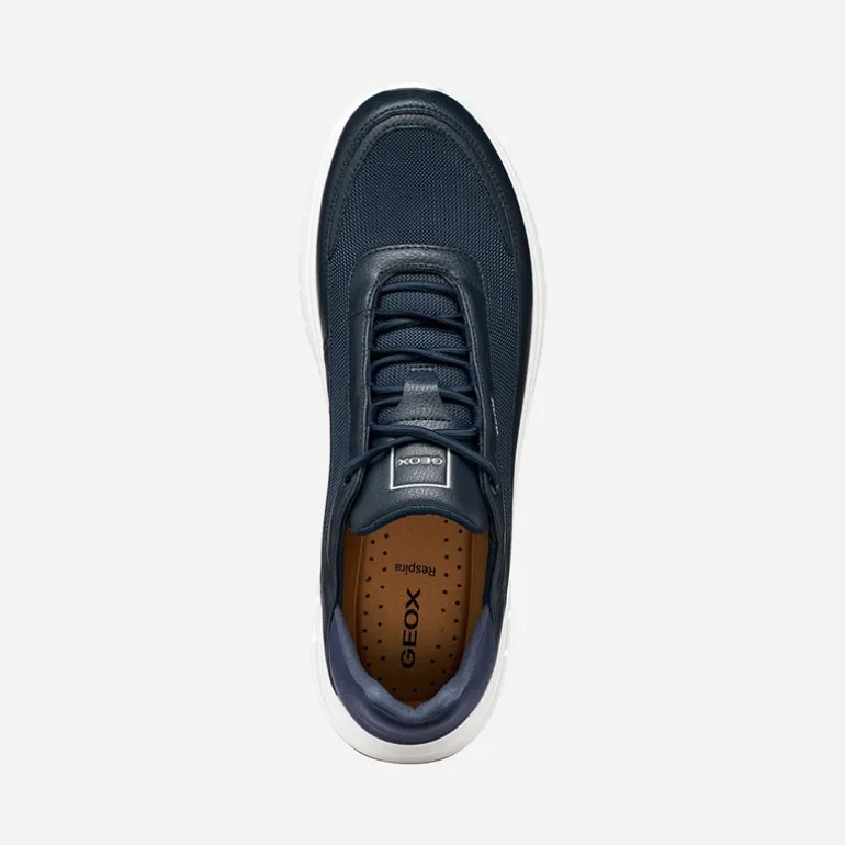 GEOX Herren Flextride R Turnschuhe Navy/Off White