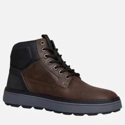 GEOX Herren Spherica Stiefel Dunkelbraun/Schwarz Dk Brown/ Black