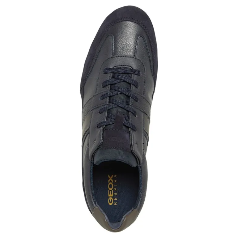 GEOX Herren Wells Low Profile Sneaker Marineblau