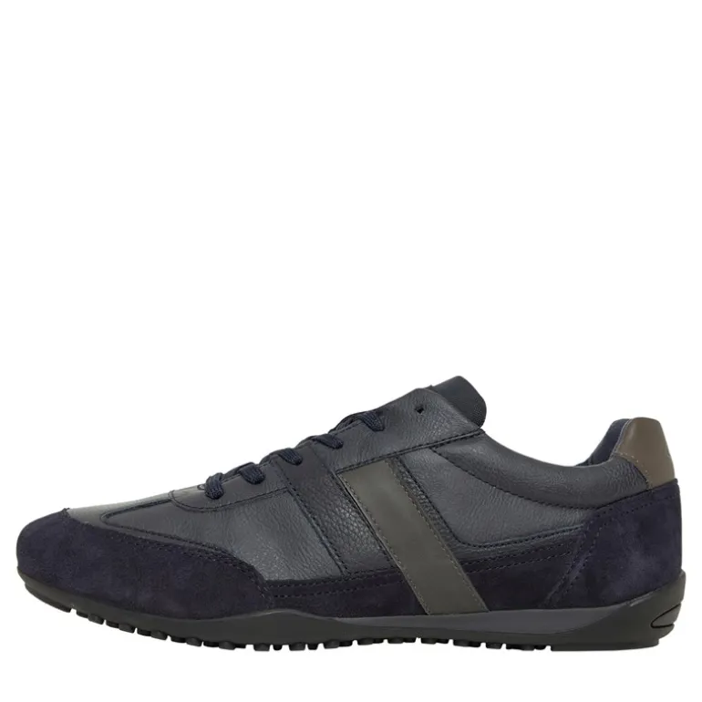 GEOX Herren Wells Low Profile Sneaker Marineblau