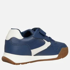 GEOX Junge Rann Turnschuhe Marine/Hell Elfenbein Navy/Lt Ivory