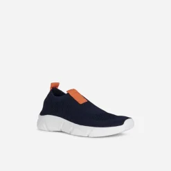 GEOX Junior Junge Aril Sneaker Navy/Orange