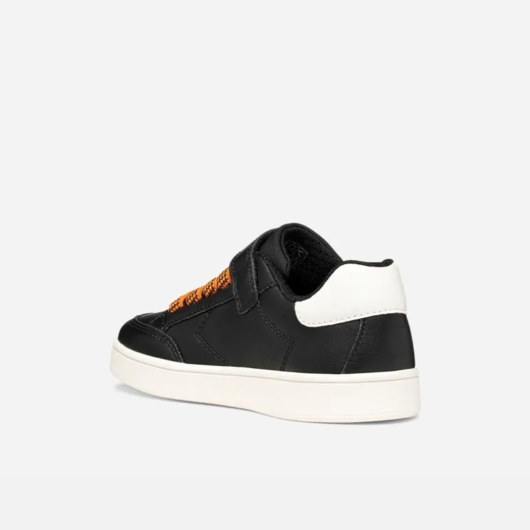 GEOX Junior Junge Eclyper Sneaker Schwarz/Orange