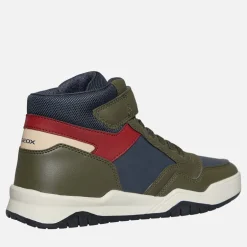 GEOX Junior Junge Perth Hi Top Sneaker Military/Navy