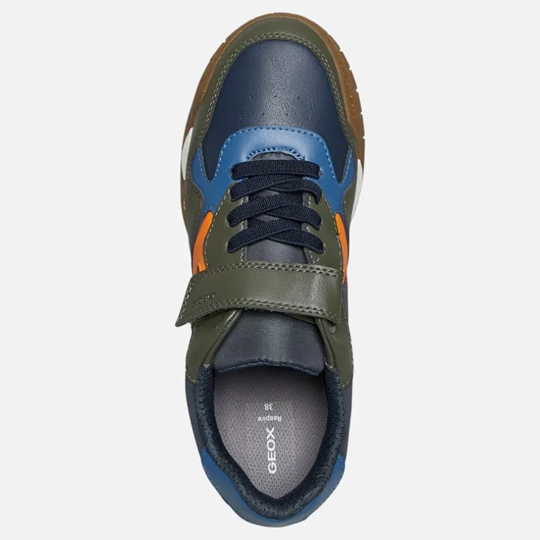 GEOX Junior Junge Rann Trainer Military/Orange