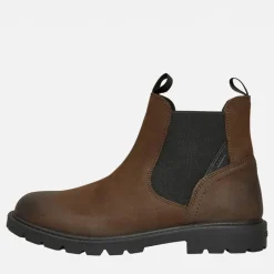 GEOX Junior Junge Shaylax Chelsea Stiefel Kaffee / Schwarz