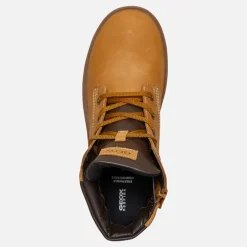 GEOX Junior Junge Shaylax Innen Reißverschluss Stiefel Gelb/Braun