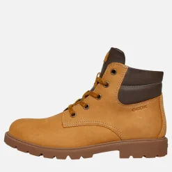 GEOX Junior Junge Shaylax Innen Reißverschluss Stiefel Gelb/Braun
