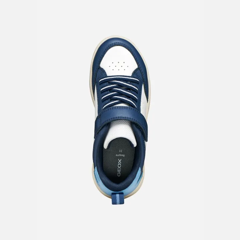 GEOX Kleinkind Junge Washiba Turnschuhe Weiß/Navy