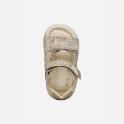 GEOX Kleinkind Mädchen Macchia Sandalen Beige/Platinum