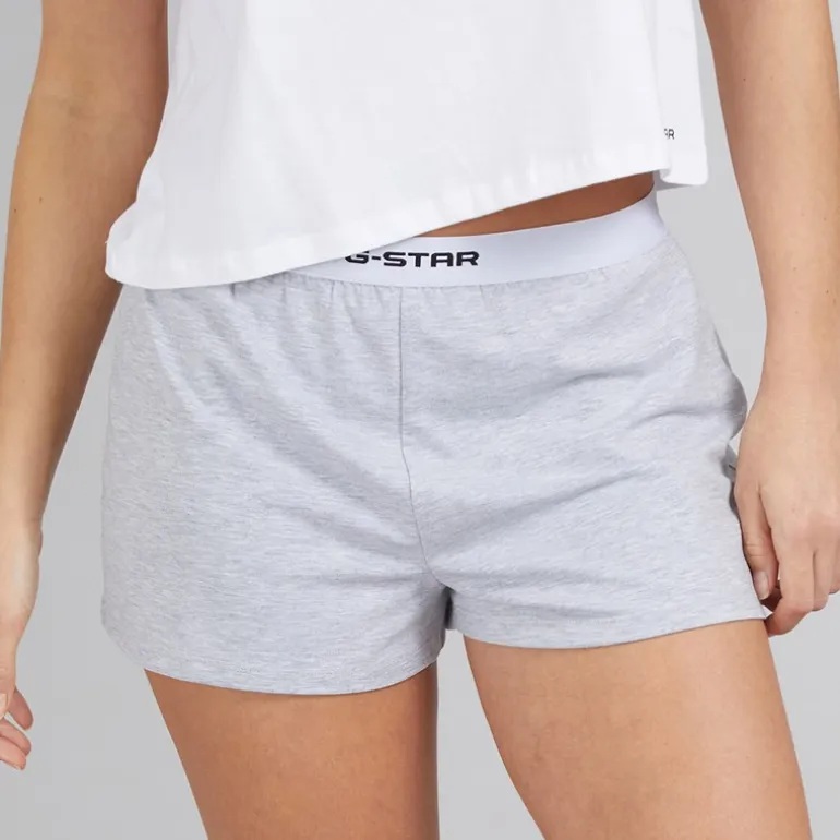 G-STAR Damen Schlafanzug Set Bright White/Light Grey Marl