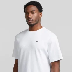 G-STAR Herren Brust Logo T Shirt Weiß