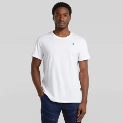 G-STAR Herren Logo Slim T Shirt Weiß