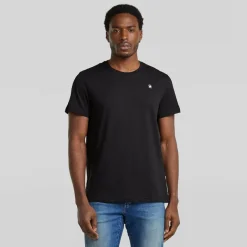 G-STAR Herren Logo Slim T Shirt Dunkel Schwarz Dk Black